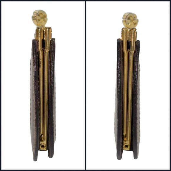 Gucci Vintage Mini Brown Leather GG Clasp lock Purse Coin Case - Picture 5 of 16